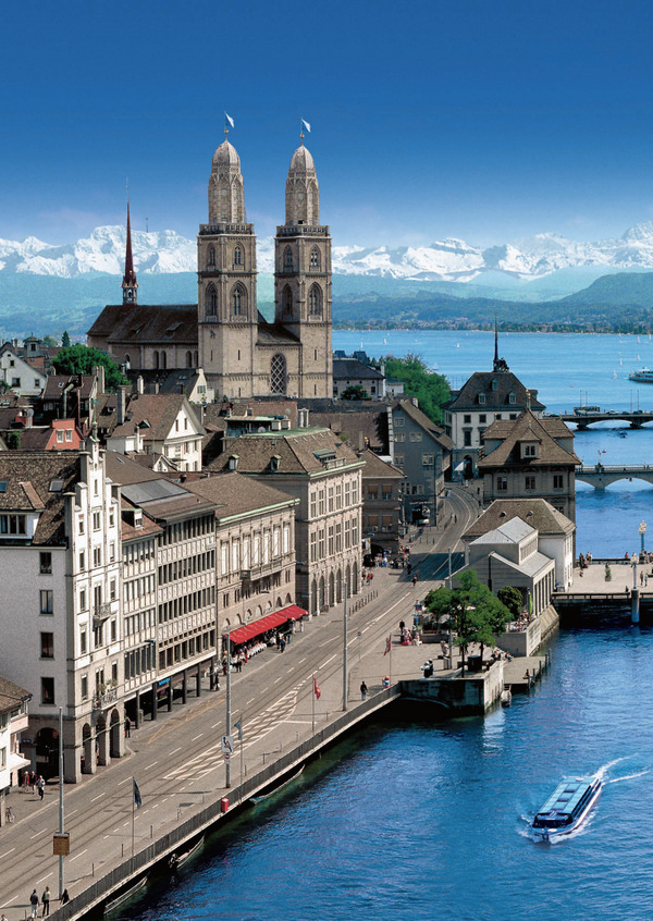 Postkarte · Zuerich · Grossmuenster · Grossmuenster Limmat